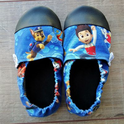 Otroški copati - Tačke na patrulji modre